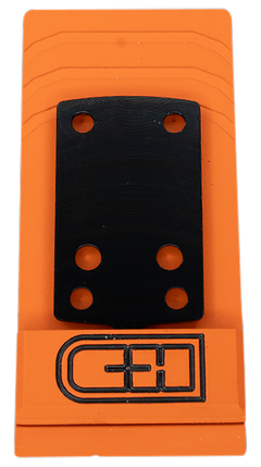 C&H Precision SAHCEPS Springfield Hellcat Optic Adapter Plate - Holosun EPS/EPS Carry Footprint - Black Anodized — view 2