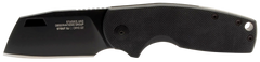 S.O.G Stout SJ 2.40" Folding Cleaver Plain Stonewashed Cryo D2 Steel Blade Black Textured G10 Handle — view 2