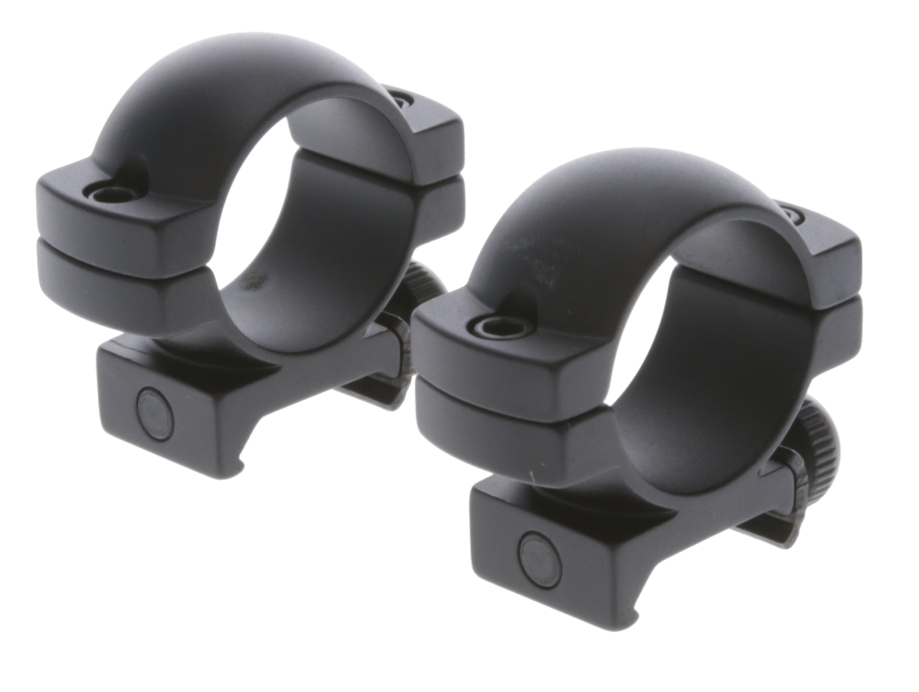 TruGlo Lightweight Scope Rings 1" Medium Matte Black - Picatinny/Weaver — view 2