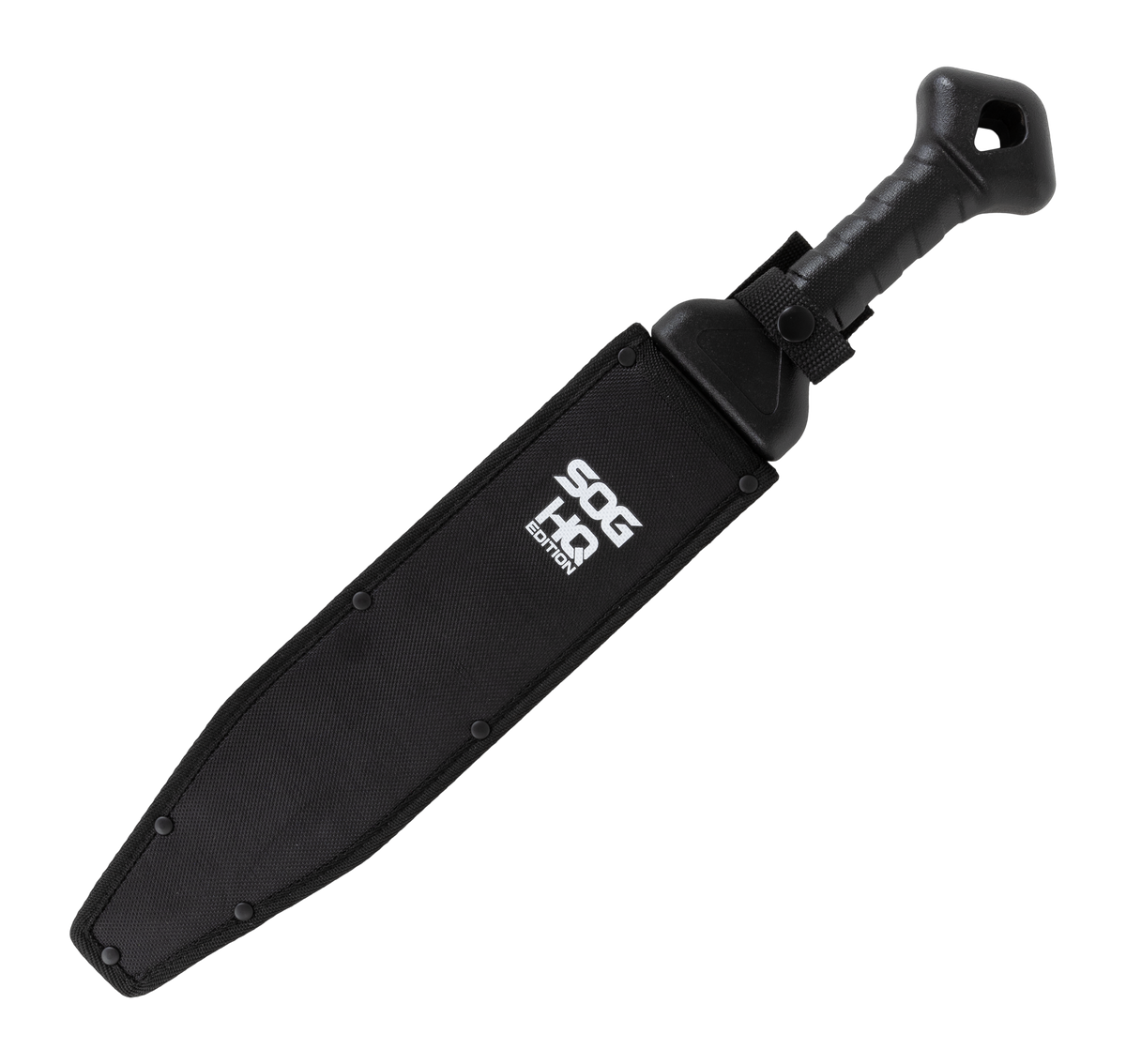 S.O.G Phantom Strike Machete II HQ 12.6 in Modified Drop Point Plain 420 SS - Black Nylon Handle — view 2