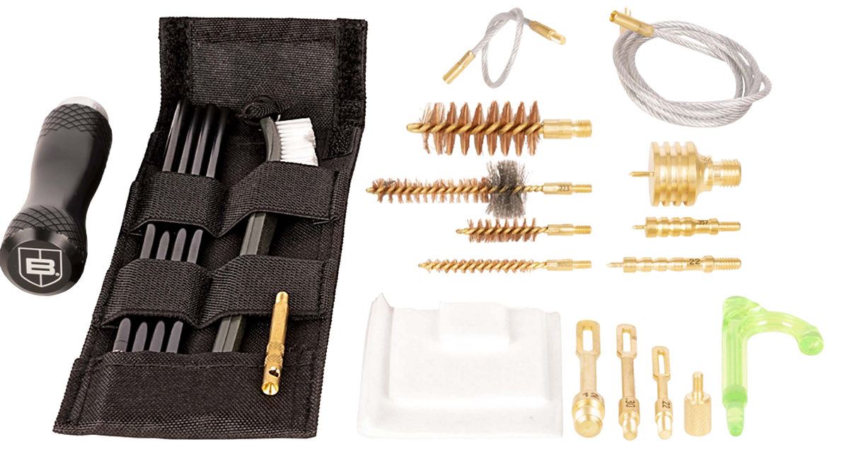 Breakthrough Clean Badge Rod/Pull Thru Kit 5.56mm 9mm 12 Ga - 24 Piece — view 2