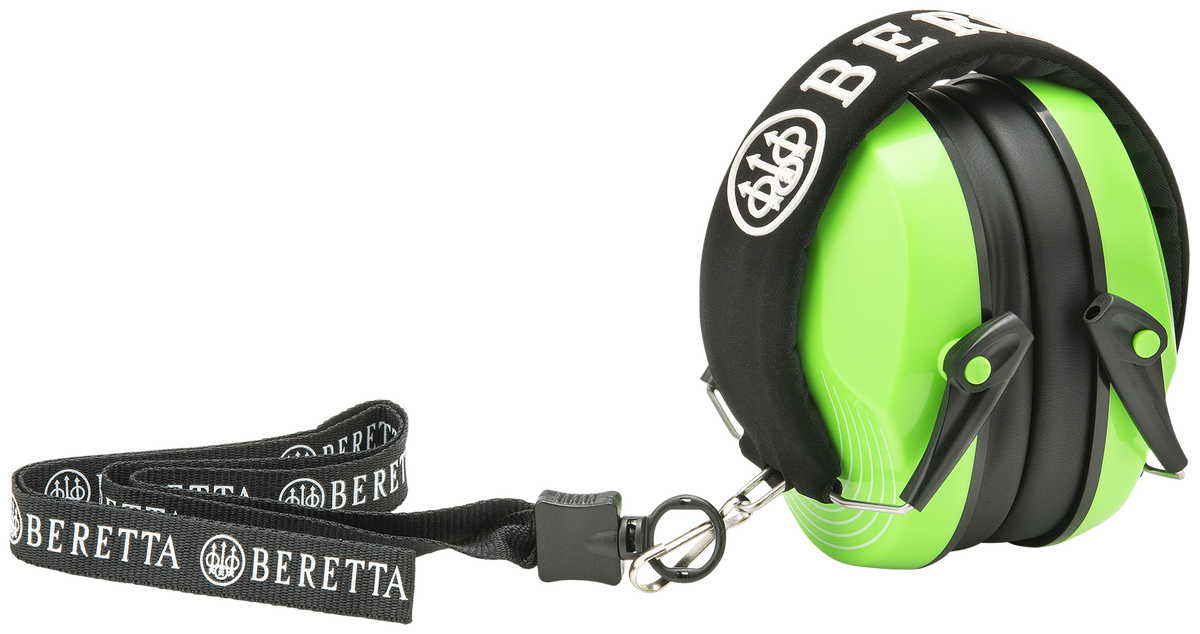 Beretta Safety Pro Earmuff 25 dB Florescent Green/Black — view 2