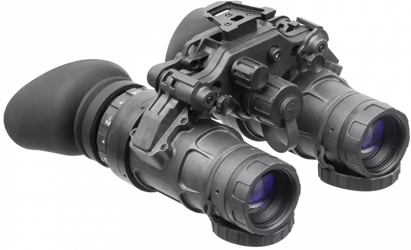 AGM Global Vision UNVG NL1 Gen 2+ Level 1 Night Vision Goggles 1x 64-72 Ip/mm Black — view 2