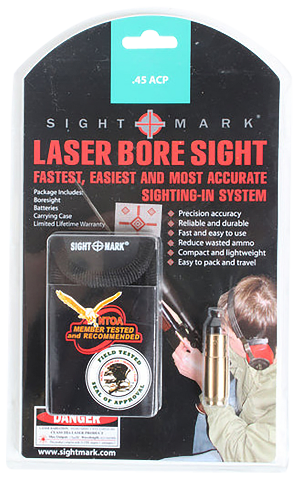 Sightmark Accudot Boresight .45 ACP Red Laser Brass — view 2