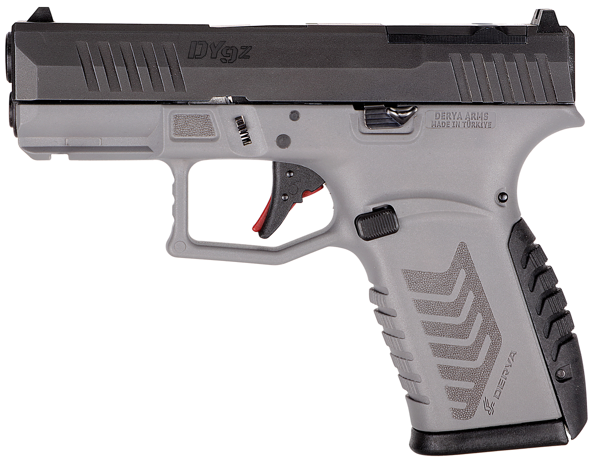 Derya Firearms DY9Z 9mm Luger 3.5" 15+1 Semi-Auto Pistol - Gray/Black — view 2