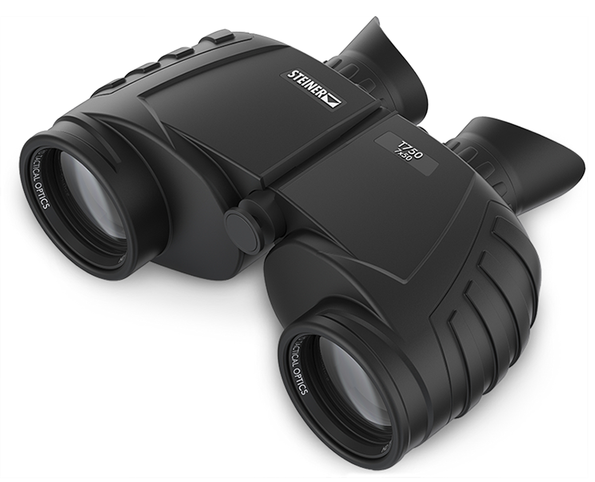 Steiner T750 Tactical 7x50mm Porro Prism Binocular - Sports-Auto Focus, Black Rubber Armor — view 2