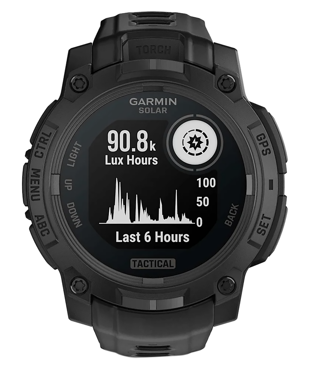 Garmin Instinct 3 45mm Solar Tactical Edition GPS Smartwatch - Black — view 2