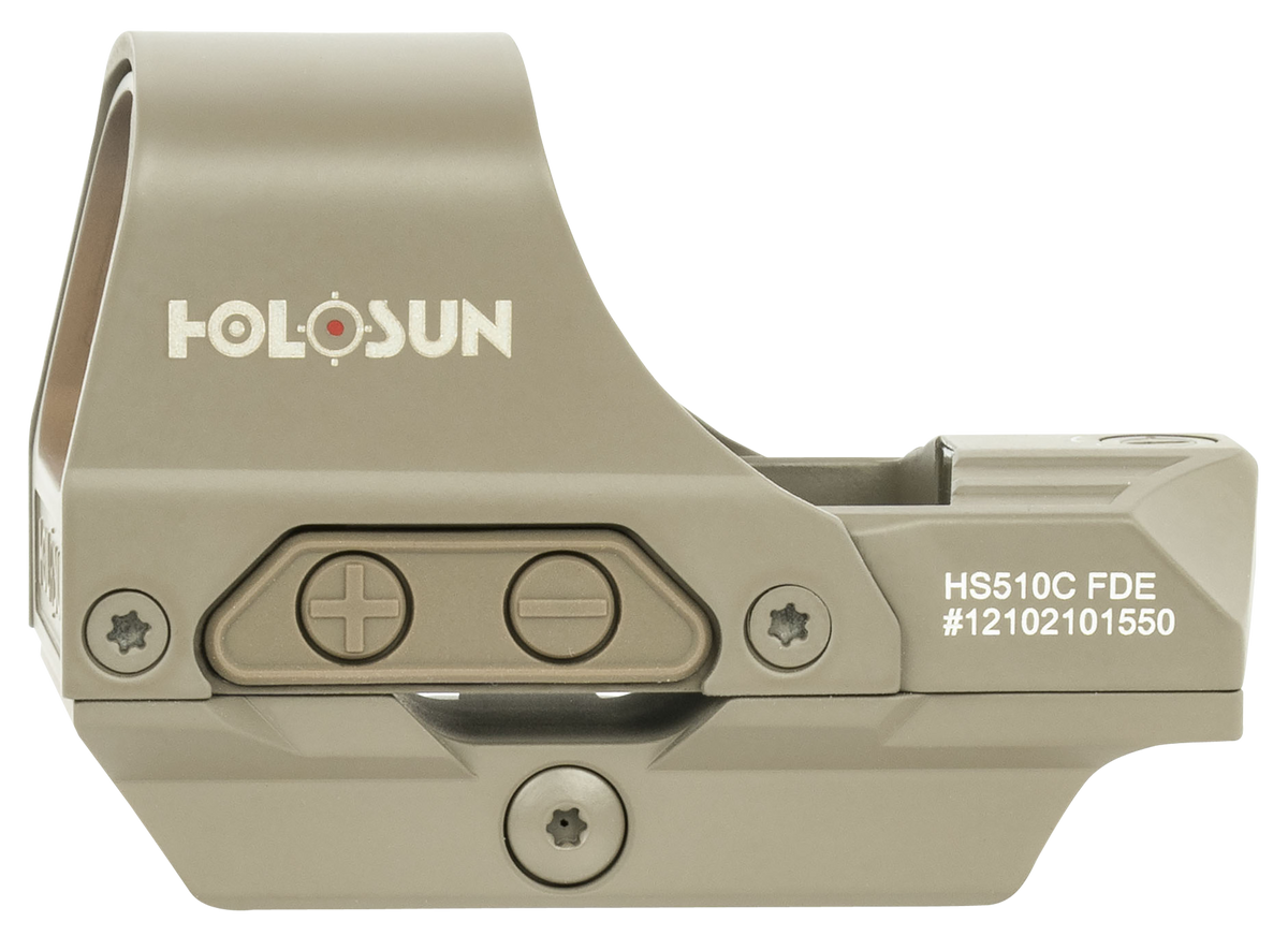 Holosun HS510C-FDE 1x 2 MOA Red Dot/65 MOA Circle Open Reflex Sight - Flat Dark Earth — view 2