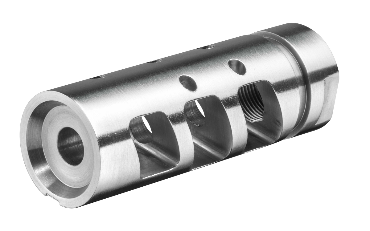 Rise Armament RA-701 Compensator 5.56x45mm NATO 1/2x28 2.5" Silver — view 2