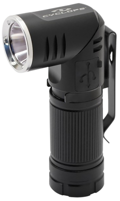Cyclops FLX400 160/400 Lumen Rechargeable LED Flashlight - Black Anodized — view 2
