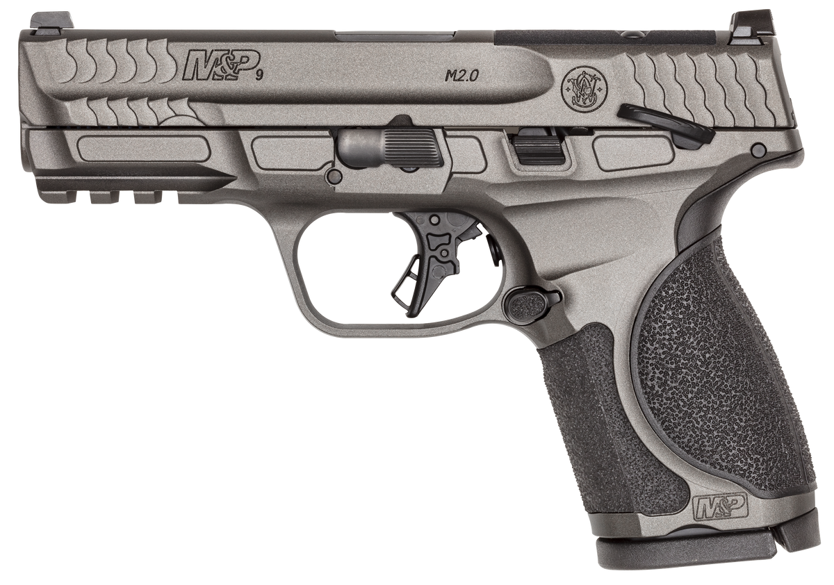 Smith & Wesson M&P 9 M2.0 Metal Compact 9mm Luger 4" 15+1 Semi-Auto Pistol - Tungsten Gray, Optic Ready, Thumb Safety — view 2