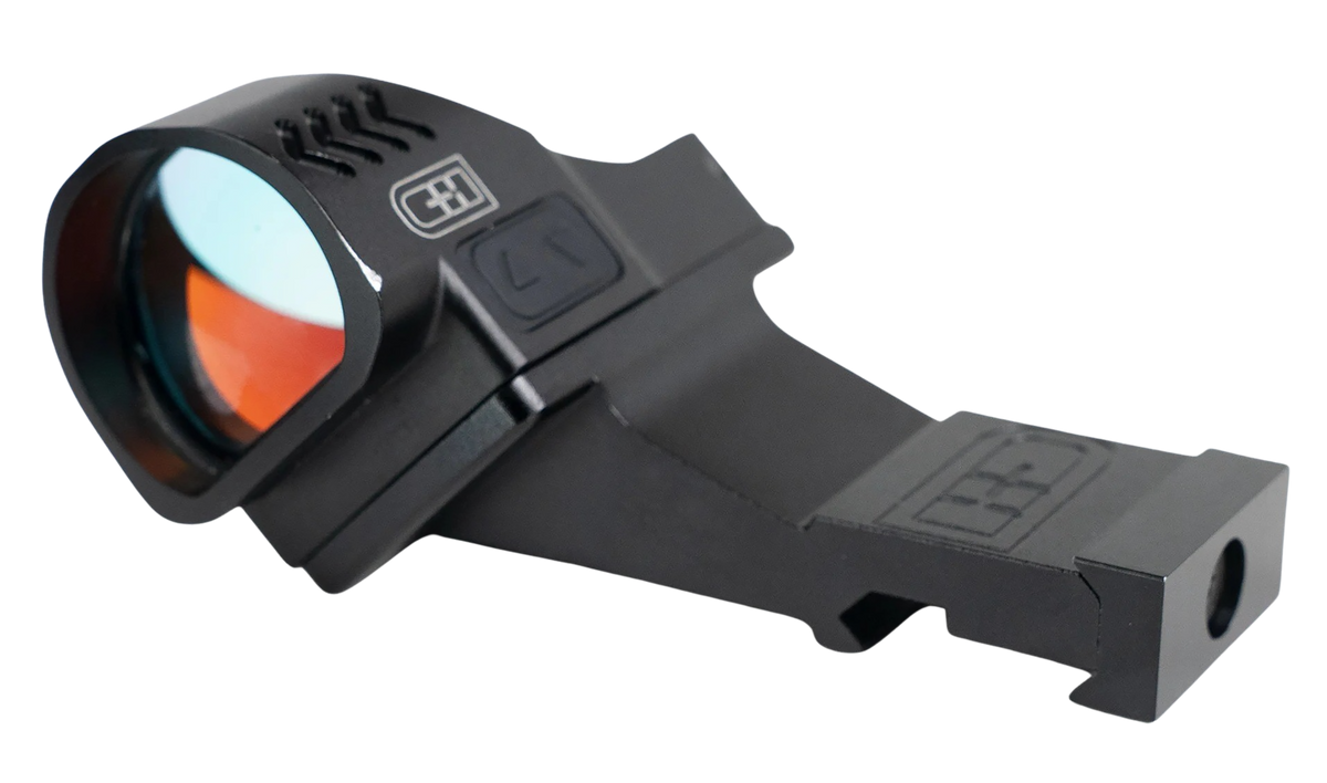 C&H Precision PR45RSH 45 Degree Offset Picatinny Mount for Trijicon RMR/SRO - 2 in Black Aluminum — view 2