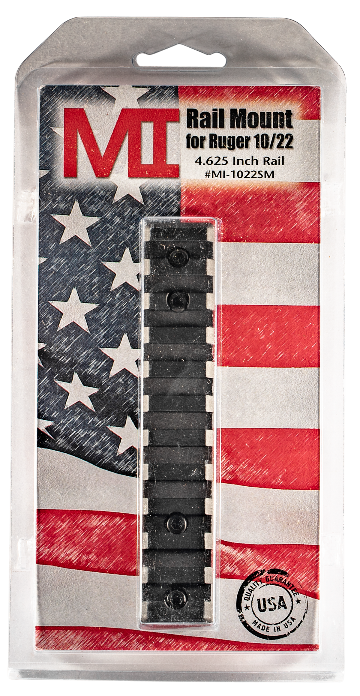Midwest Industries MI-1022SM Ruger 10/22 Scope Mount 4.65" Picatinny Rail - Matte Black — view 2