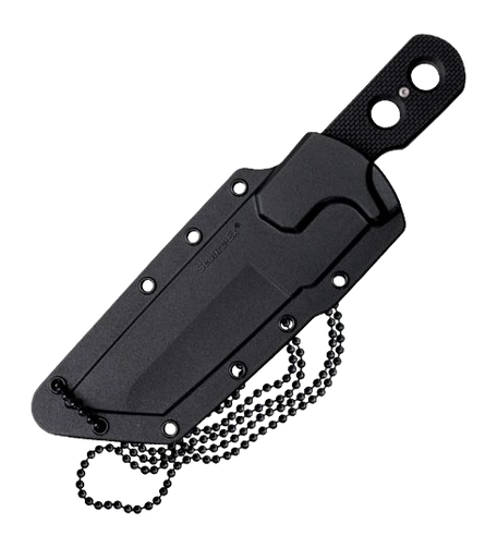 Cold Steel Mini Tac Tanto 3.75" Serrated Fixed Blade AUS-8A SS Black Griv-Ex Handle — view 2