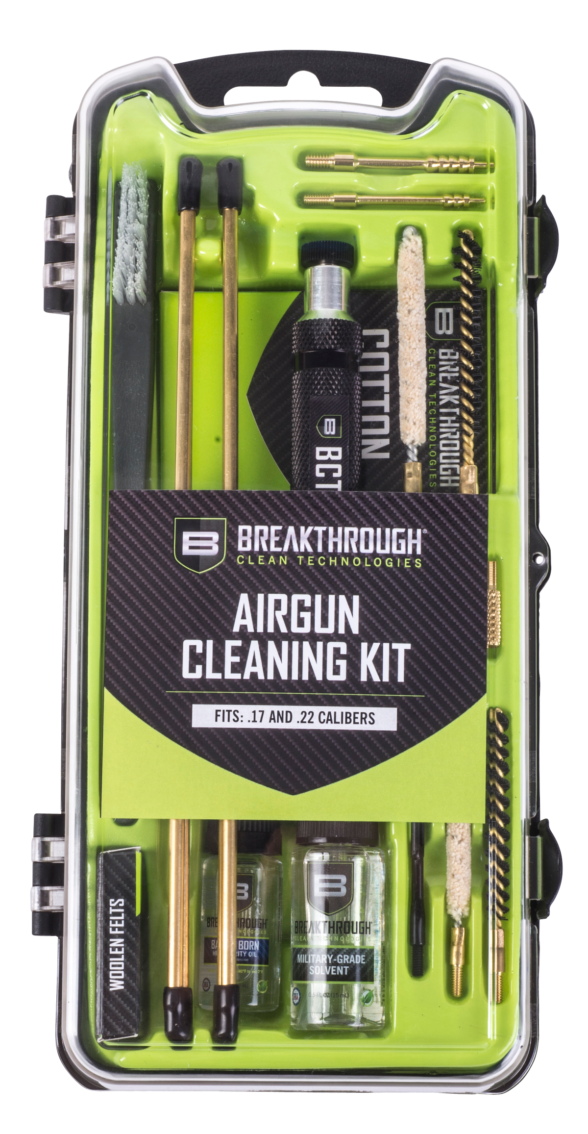 Breakthrough Clean Vision Series Rimfire & Air Gun Cleaning Kit .17/.22 Cal - 19 Piece — view 2