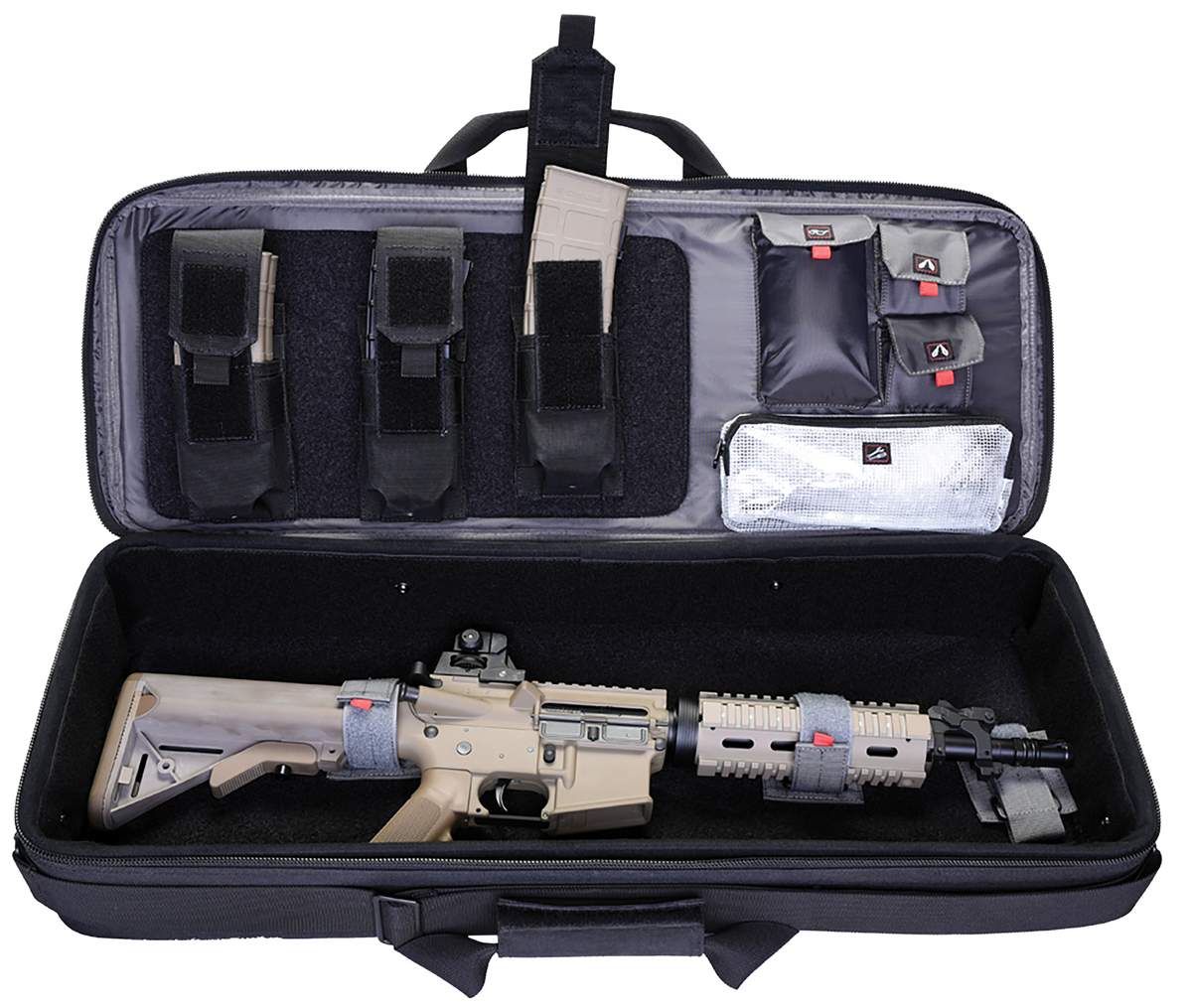 G Outdoors GPS T28SWC Tactical Special Weapons 28" Hard-Sided Rifle Case - Black 1000D Polyester — view 2