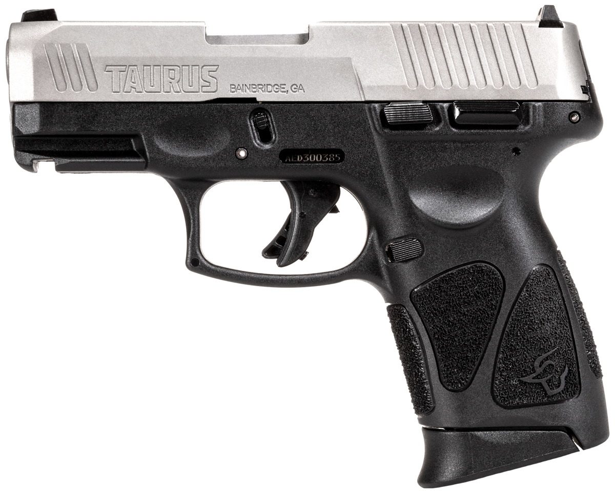Taurus G3C 40 S&W 3.26" 10+1 Semi-Auto Pistol - Matte Stainless Slide, Black Polymer Frame — view 2