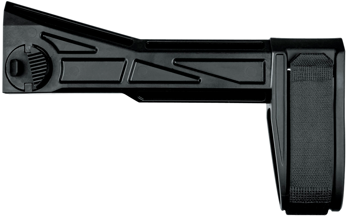 SB Tactical SBT201SB SBT-G2 Fixed Right Side Folding Black Synthetic Pistol Stabilizing Brace for H&K UMP, B&T APC, LWRCi SMG45 - Tube Not Included — view 2