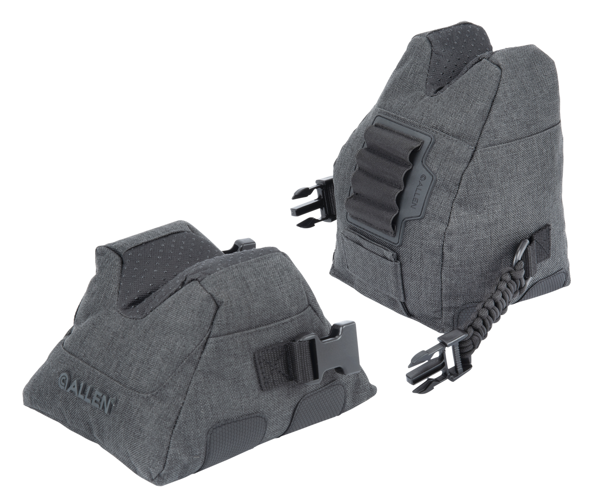 Allen 18417 Eliminator Prefilled Front and Rear Shooting Rest Bag Set - Gray Polyester - Side Release Buckles — view 2