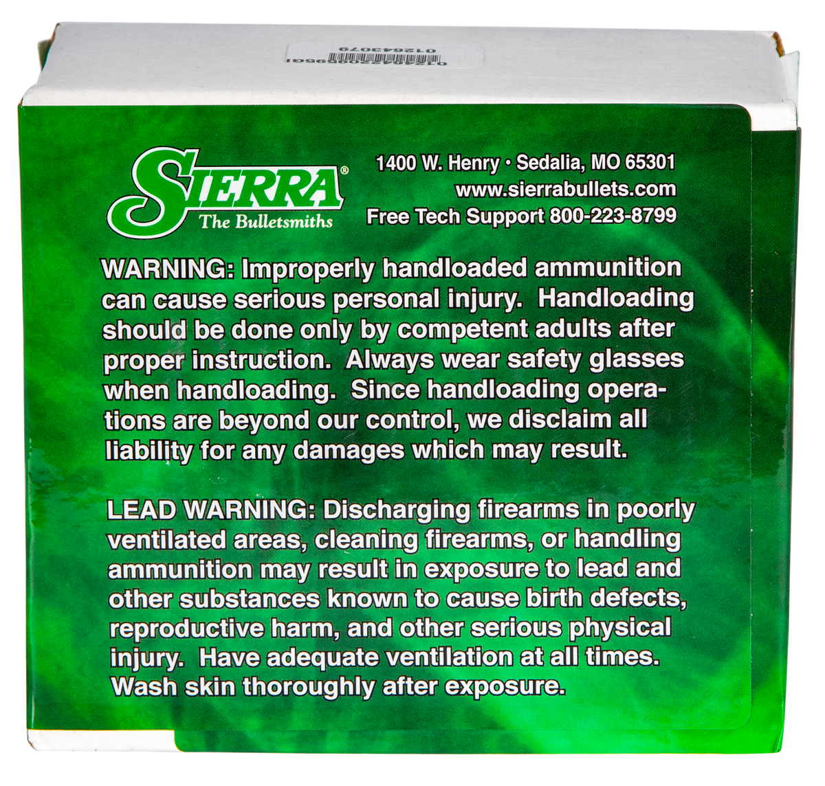 Sierra Tipped MatchKing 22 Cal .224 60gr Reloading Bullets - 500/Box — view 2