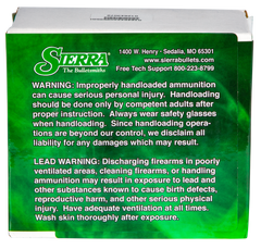 Sierra Tipped MatchKing 22 Cal .224 60gr Reloading Bullets - 500/Box — view 2