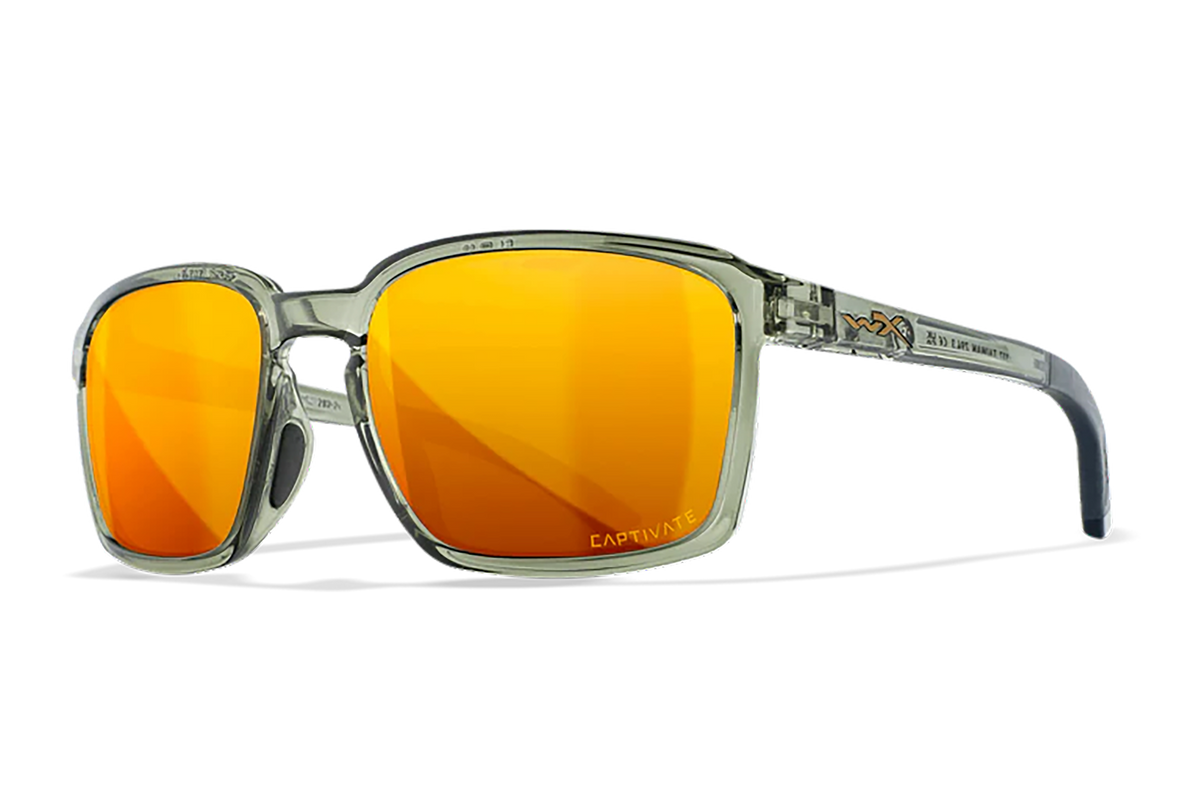 Wiley X Alfa M/L Bronze Mirror Lens Gloss Crystal Light Olive Frame — view 2