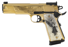 EAA Girsan MC1911 38 Super 5" 9+1 Semi-Auto Pistol - Gold PVD Engraved — view 2