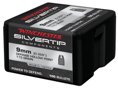 Winchester Ammo Silvertip Hollow Point 9mm 115gr Reloading Bullets - 100/Box — view 2