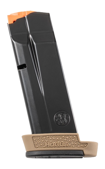 Hogue OverMolded Rubber Grip Extension Base Pad S&W M&P 9 Shield Plus 13-Rd FDE — view 2