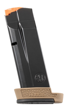 Hogue OverMolded Rubber Grip Extension Base Pad S&W M&P 9 Shield Plus 13-Rd FDE — view 2
