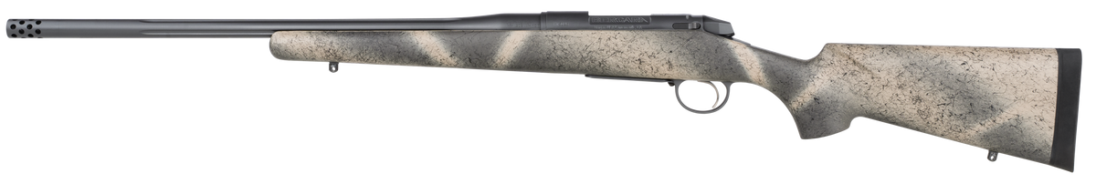 Bergara Rifles Premier Highlander 308 Win 20" 4+1 Bolt-Action Rifle - Sniper Gray Cerakote / Woodland Camo Grayboe Stock — view 2