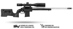 MDT Sporting Goods XRS Chassis Black Aluminum Core - Fits Tikka T1X RH — view 2