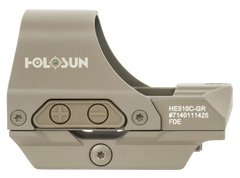 Holosun HE510C-GR-FDE 510 1x 0.91" x 1.26" 2 MOA Green Dot/65 MOA Circle Multi-Reticle Reflex Sight - Flat Dark Earth — view 2