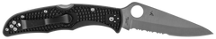 Spyderco C10PSBK Endura 4 Lightweight 3.75" VG-10 Drop Point Part Serrated FRN Black Handle Folding Knife — view 2