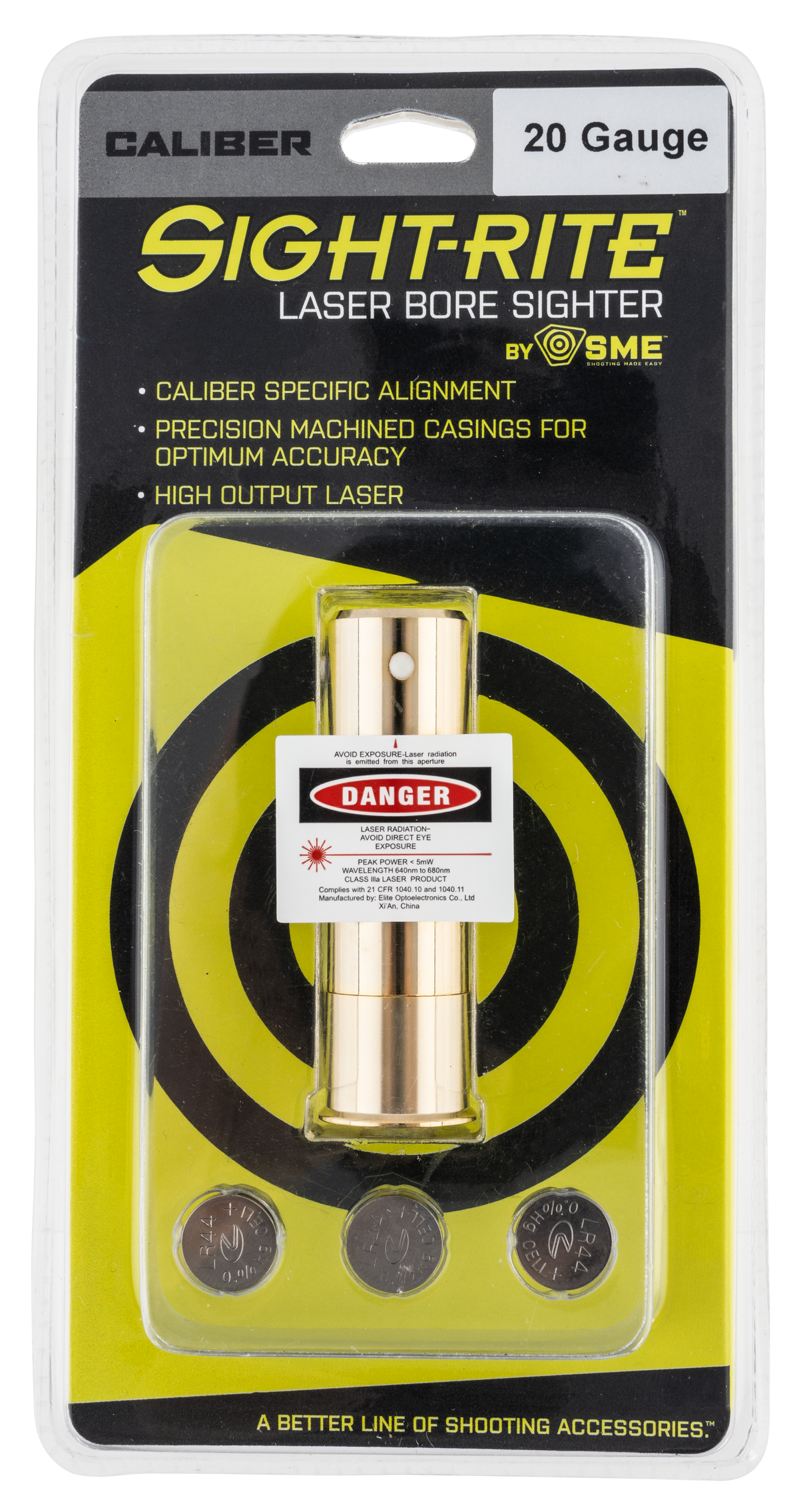 SME Sight-Rite Laser Bore Sighting System 20 Gauge Brass Casing — view 2