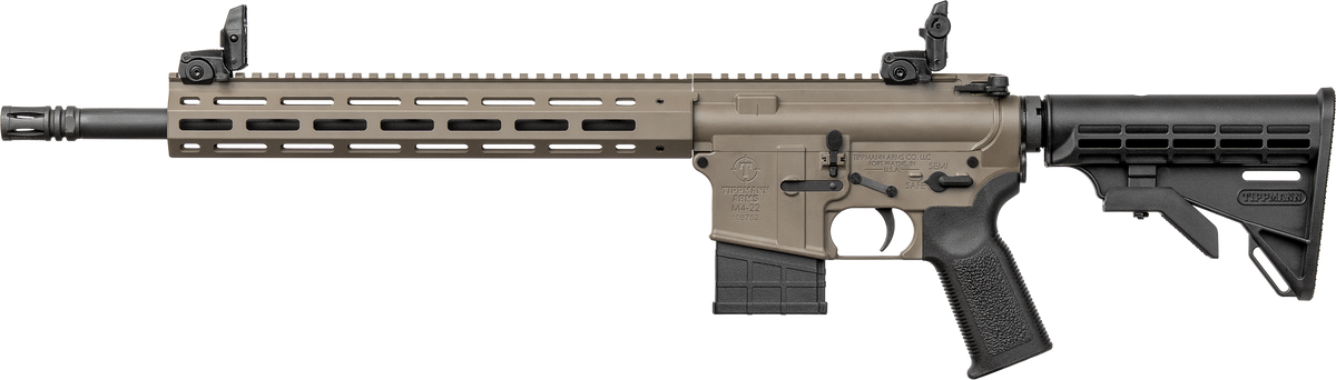 Tippmann Arms M4-22 Elite 22 LR 16" 10+1 Semi-Auto Rifle - FDE/Black — view 2