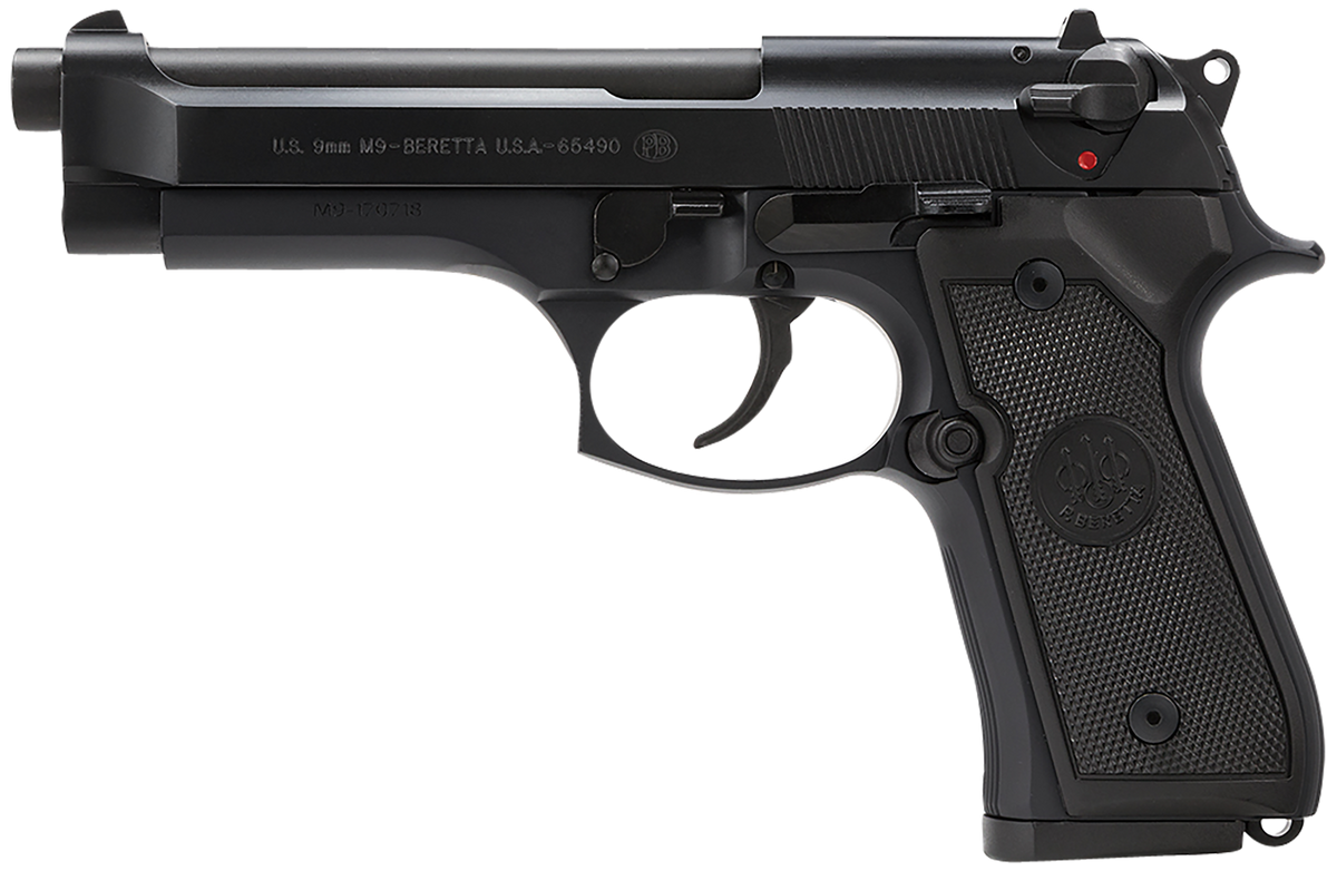 Beretta M9 CA Compliant 9mm Luger 4.90" 10+1 DA/SA Pistol - Black Bruniton — view 2