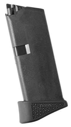 Hogue 18230 OverMolded Rubber Grip Extension Base Pad for Glock 43 9mm 6-Rd Magazine Black — view 2