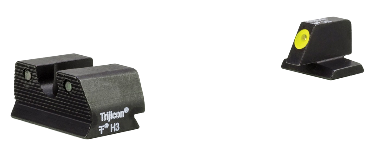 Trijicon HD XR Night Sights Green Tritium/Yellow Outline Front / Green Tritium Rear - FN FNP/FNX — view 2