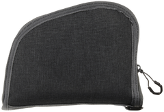 Girls With Guns 908 Foiled 8" Handgun Case Heather Gray/Gold Foil - Locking Zipper — view 2