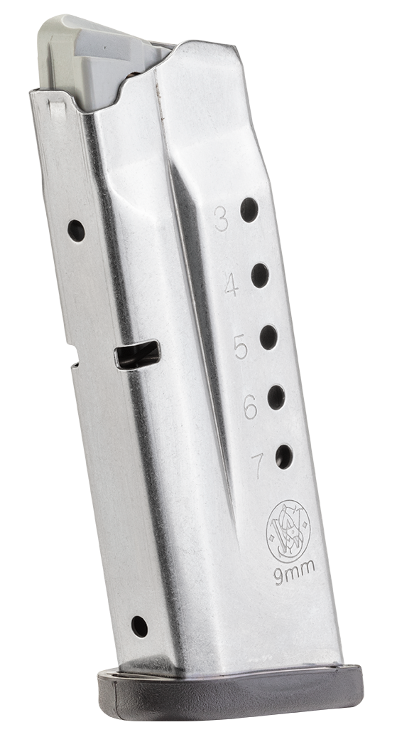 Smith & Wesson M&P Shield 9mm Luger 7rd Stainless Steel Magazine — view 2