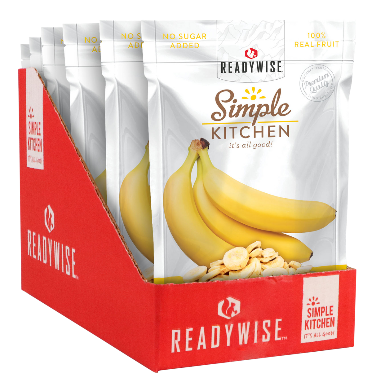 ReadyWise Simple Kitchen Freeze Dried Bananas 1 Serving Pouch 6 Per Case — view 2