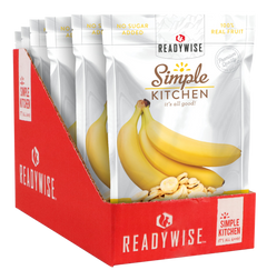 ReadyWise Simple Kitchen Freeze Dried Bananas 1 Serving Pouch 6 Per Case — view 2