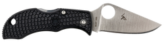 Spyderco Manbug 1.95" VG-10 Plain Edge Stonewashed FRN Black Folding Knife — view 2