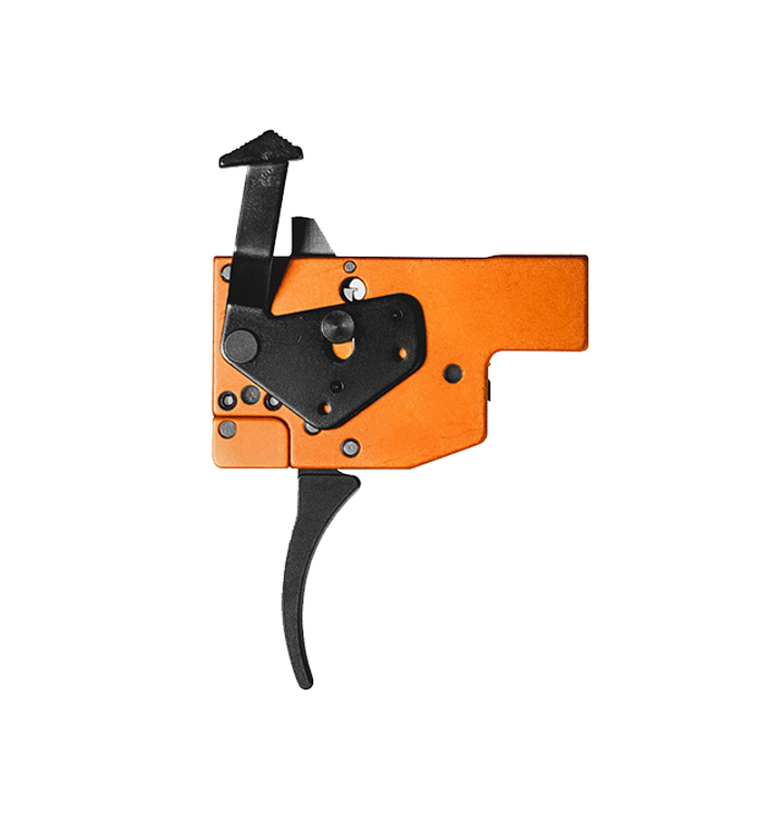 Timney Triggers 430 Replacement Trigger Two-Stage Curved 8 oz/1 lb for Tikka T3 - Black/Orange — view 2