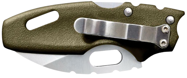 Cold Steel Tuff Lite Mini 2" Folding Sheepsfoot Plain 4034SS OD Green Griv-Ex — view 2