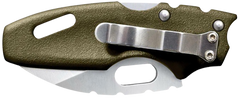 Cold Steel Tuff Lite Mini 2" Folding Sheepsfoot Plain 4034SS OD Green Griv-Ex — view 2