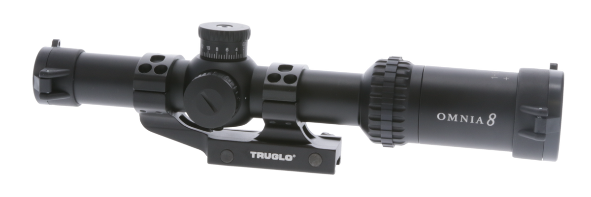 TruGlo Omnia 1-8x24mm 30mm Tube Illuminated APTR Tactical Rifle Scope - Black Anodized — view 2