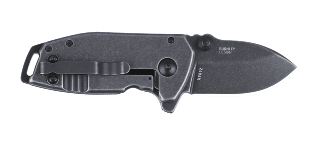 Columbia River Squid Compact 1.75" Folding Drop Point Plain 8Cr13MoV Black Stonewash — view 2