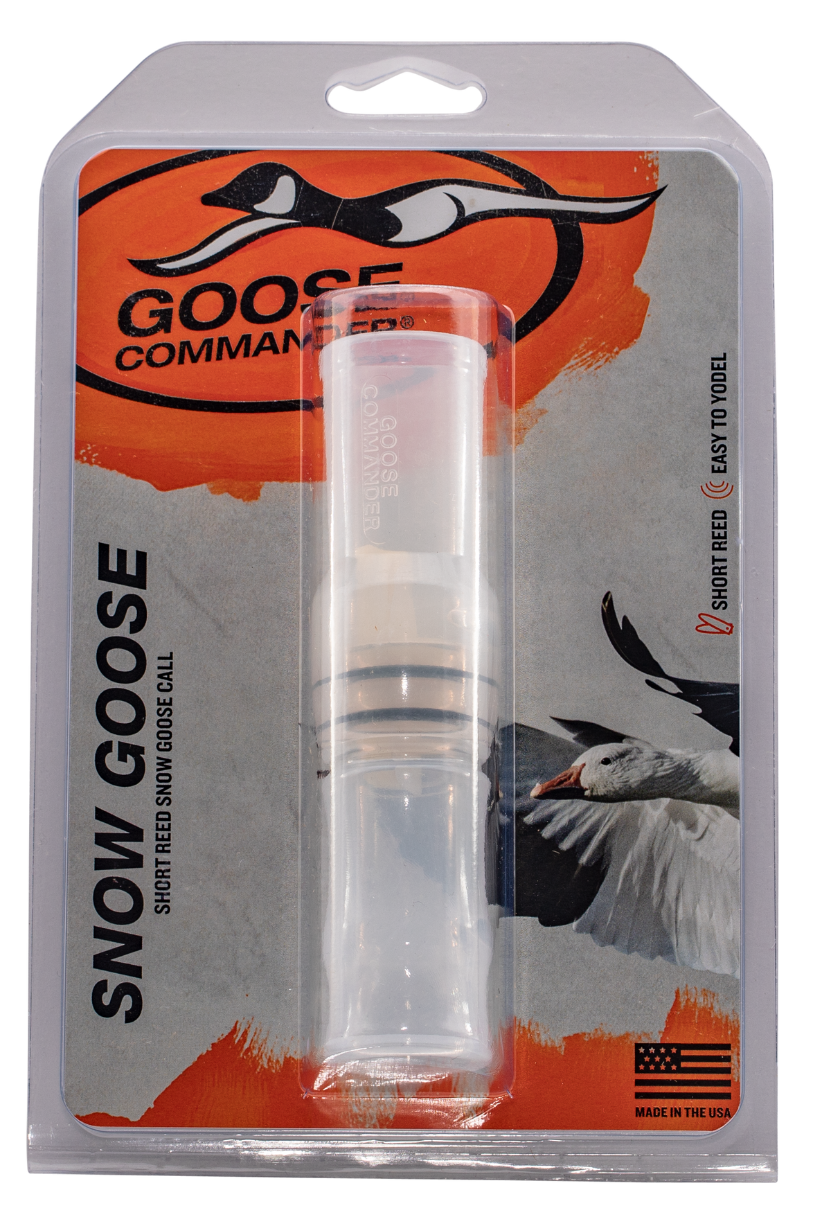 Duck Commander DCSNOW Snow Goose Single Reed Goose Call - White Polycarbonate — view 2